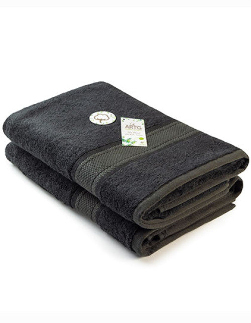 ARTG - Natural Bamboo Bath Towel - Black