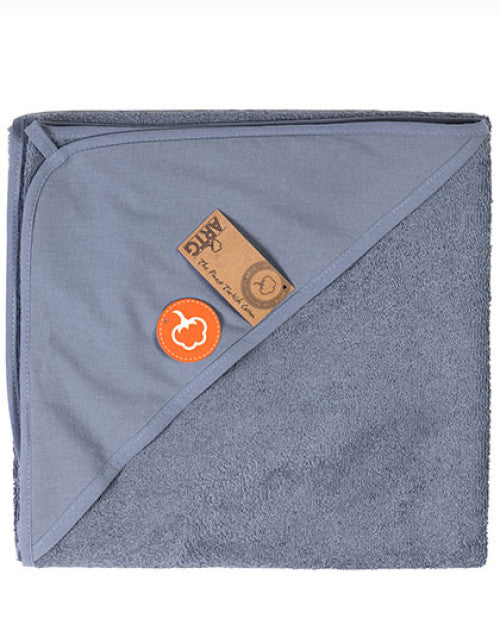 ARTG - PRINT-Me® Baby Hooded Towel - Jeans Blue