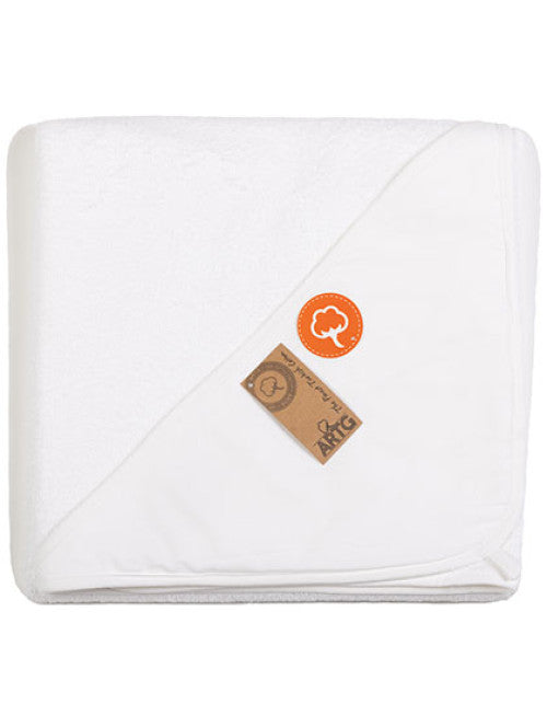 ARTG - PRINT-Me® Baby Hooded Towel - White