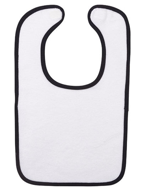 ARTG - Babiezz® ALL-Over Sublimation Baby Bib - White / Black