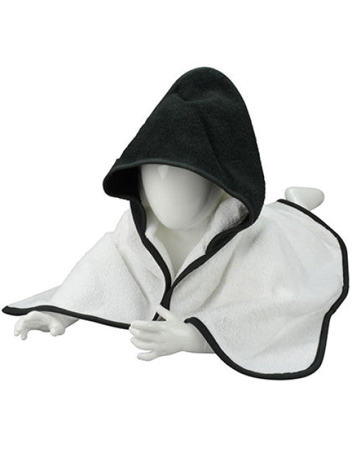 ARTG - Babiezz® Hooded Towel - White / Black