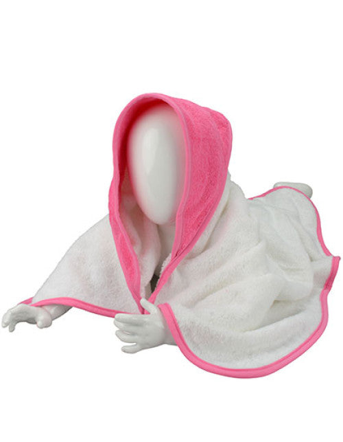 ARTG - Babiezz® Hooded Towel - White / Pink