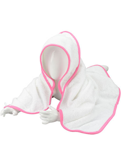 ARTG - Babiezz® Hooded Towel - White / White / Pink