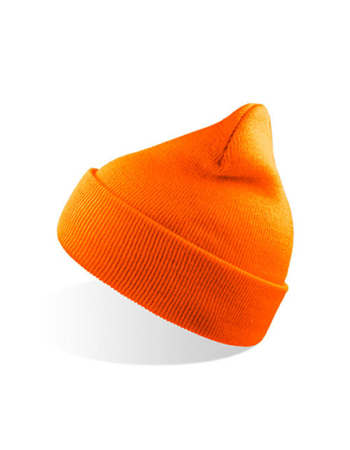 Atlantis Headwear - Wind Beanie Recycled - Orange Fluo