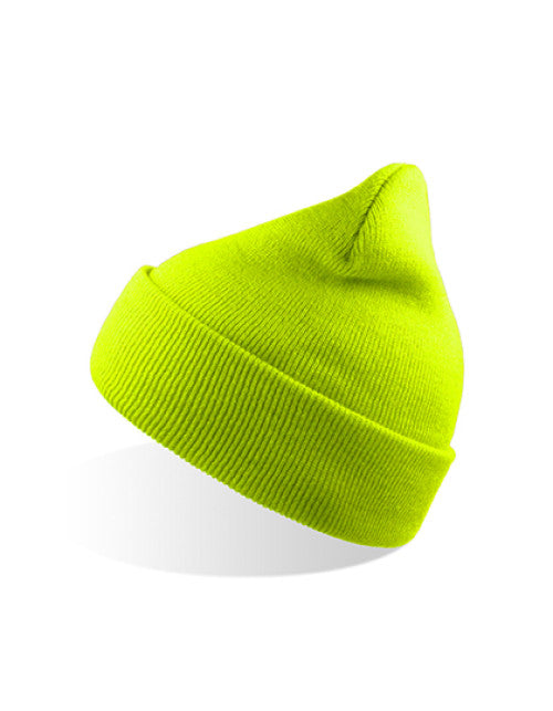 Atlantis Headwear - Wind Beanie Recycled - Yellow Fluo