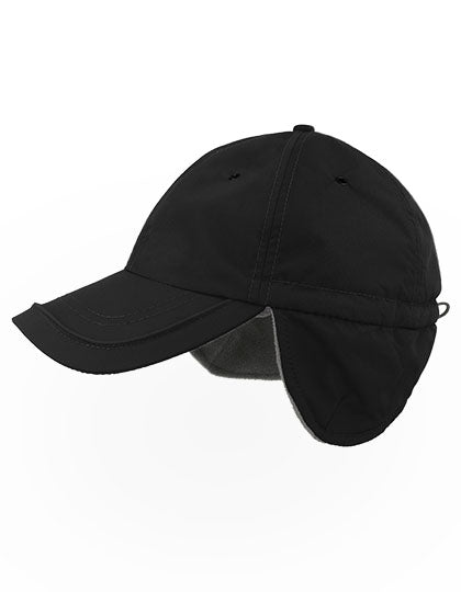 Atlantis Headwear- Techno Flap Pet Recycled - Black