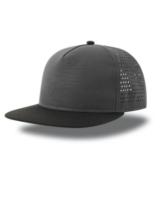 Atlantis Headwear - Bank Five Cap Recycled - Dark Grey / Black