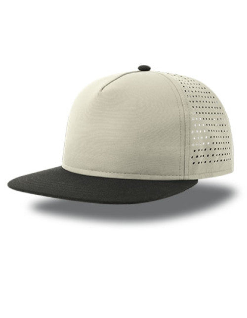 Atlantis Headwear - Bank Five Cap Recycled - Light Grey / Black