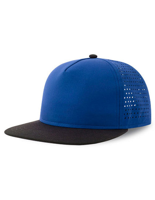 Atlantis Headwear - Bank Five Cap Recycled - Royal / Black