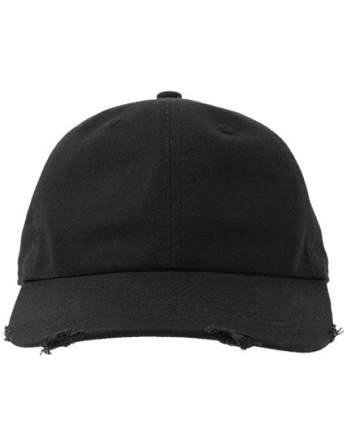 Atlantis Headwear - Dad Hat Destroyed-S - Black
