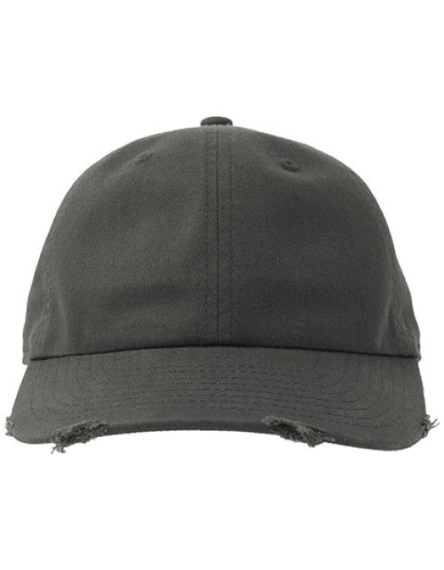 Atlantis Headwear - Dad Hat Destroyed-S - Dark Grey