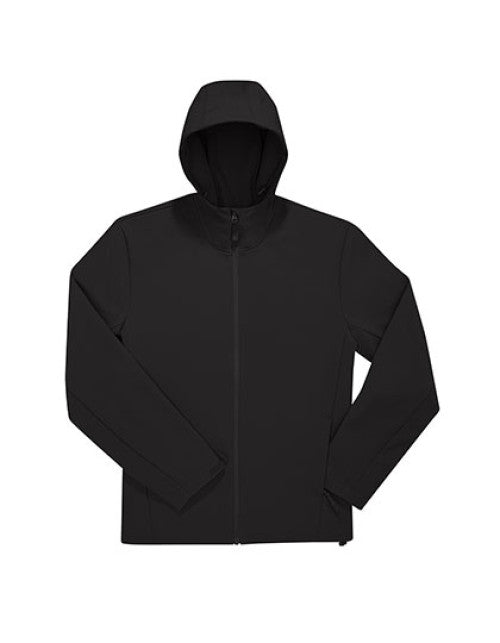 B&C BE INSPIRED - Reset Hooded Softshell - Black