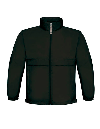 B&C - Sirocco Kinder Windbreaker Jas - Zwart