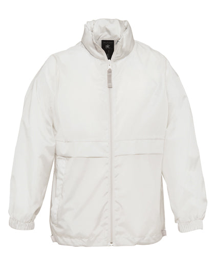 B&C - Sirocco Kinder Windbreaker Jas - Wit