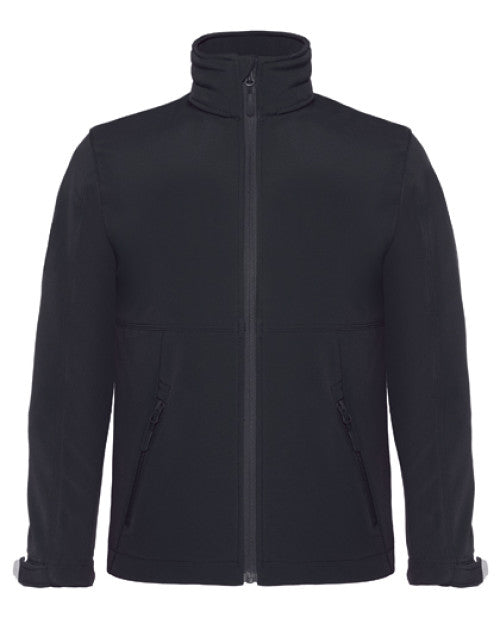 B&C COLLECTION - Kids´ Hooded Softshell Jacket - Black