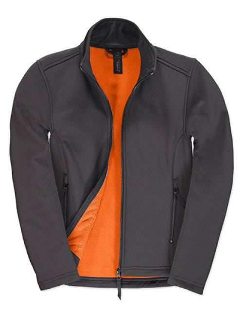 B&C COLLECTION - Women´s Jacket Softshell ID.701 - Dark Grey (Solid) / Neon Orange