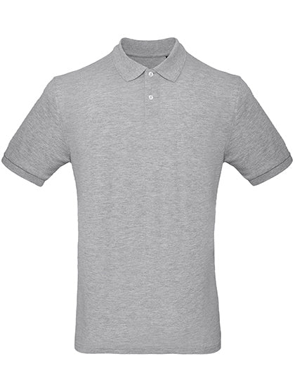 B&C BE INSPIRED - Inspire Polo /Men_° - Heather Grey S (uitverkoop)