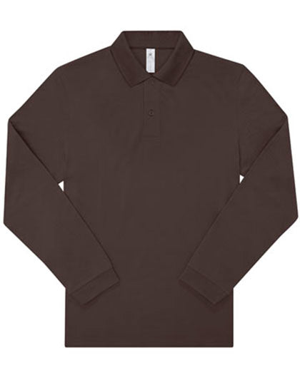 B&C BE INSPIRED - My Polo 210 Long Sleeve - Roasted Coffee XL (uitverkoop)
