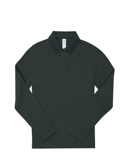B&C BE INSPIRED - 180 My Dames Polo Lange Mouwen  - Dark Forest