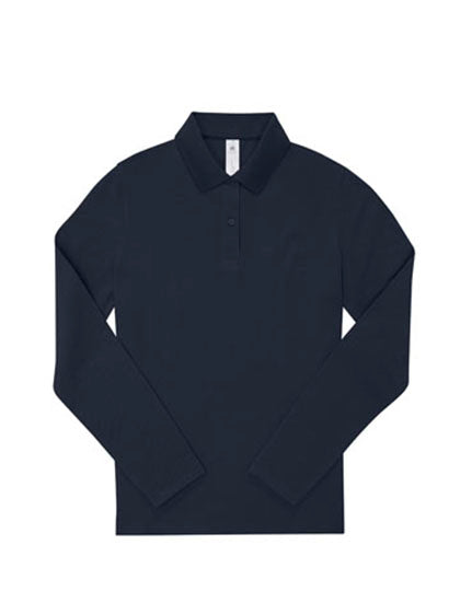 B&C BE INSPIRED - 180 My Dames Polo Lange Mouwen  - Navy