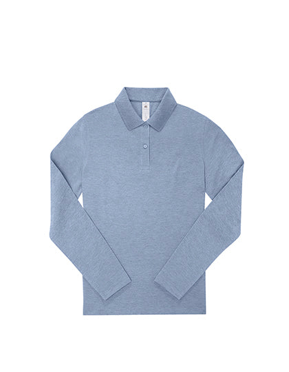 B&C BE INSPIRED - 210 My Dames Polo Lange Mouwen - Heather Blue