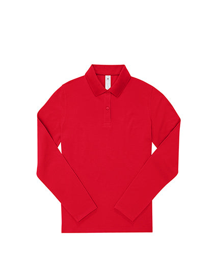 B&C BE INSPIRED - 210 My Dames Polo Lange Mouwen - Red