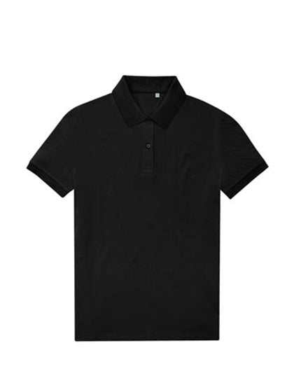 B&C BE INSPIRED - 65/35 Eco Dames Polo - Black