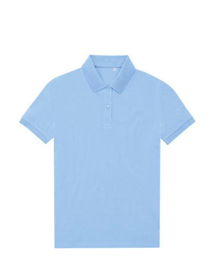 B&C BE INSPIRED - 65/35 Eco Dames Polo - Lotus Blue