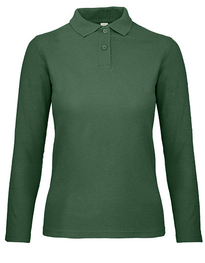 B&C - Longsleeve Dames Polo - Bottle Green