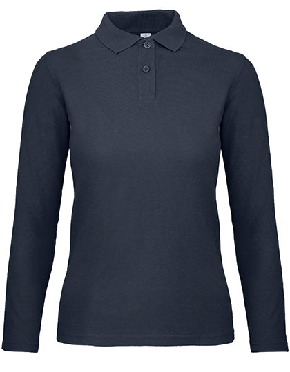 B&C - Longsleeve Dames Polo - Navy