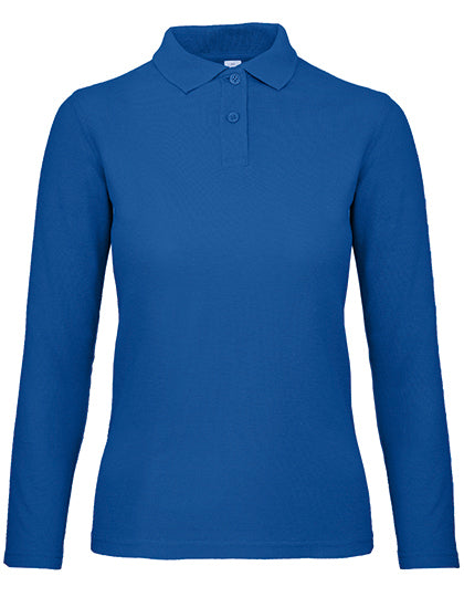 B&C - Longsleeve Dames Polo - Royal Blue
