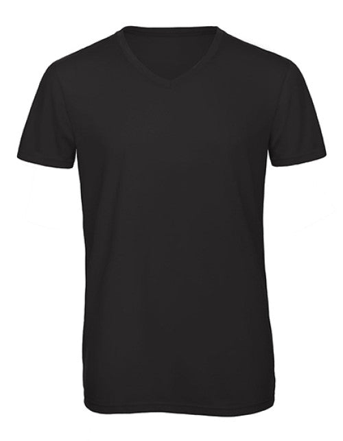 B&C BE INSPIRED - Men´s V-Neck Triblend T-Shirt - Black