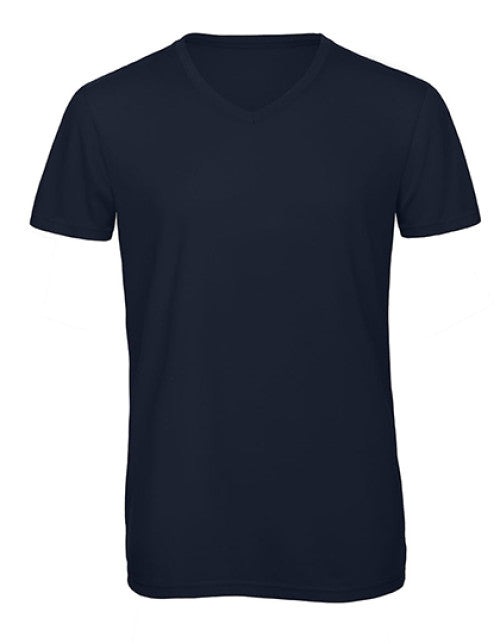B&C BE INSPIRED - Men´s V-Neck Triblend T-Shirt - Navy