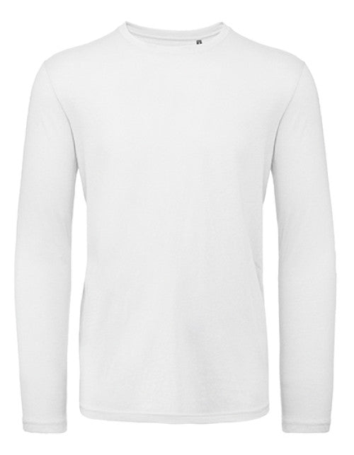 B&C BE INSPIRED - Inspire Long Sleeve T /Men_° - White