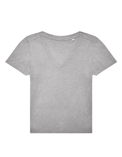 B&C BE INSPIRED - Women´s #E150 V T-Shirt - Sport Grey (Heather)