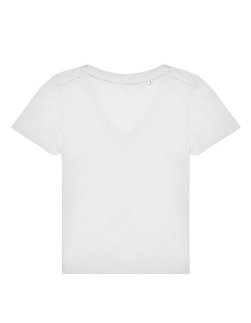B&C BE INSPIRED - Women´s #E150 V T-Shirt - White