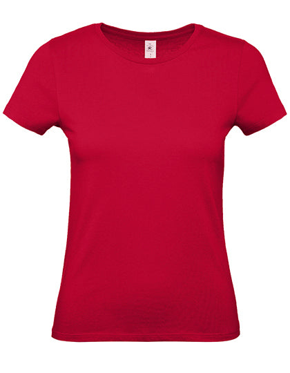 B&C - Dames E150 T-Shirt - Deep Red