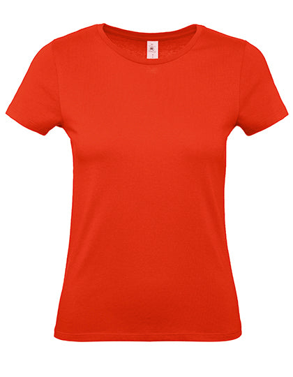 B&C - Dames E150 T-Shirt - Fire Red