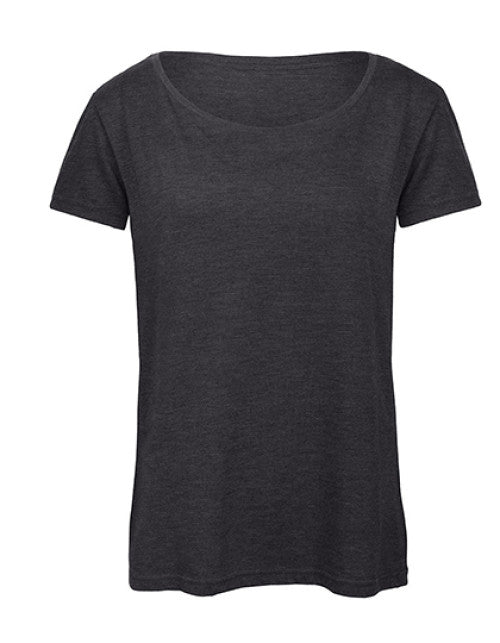 B&C BE INSPIRED - Women´s Triblend T-Shirt - Heather Dark Grey