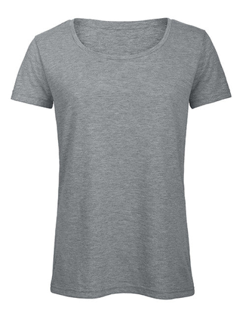 B&C BE INSPIRED - Women´s Triblend T-Shirt - Heather Light Grey