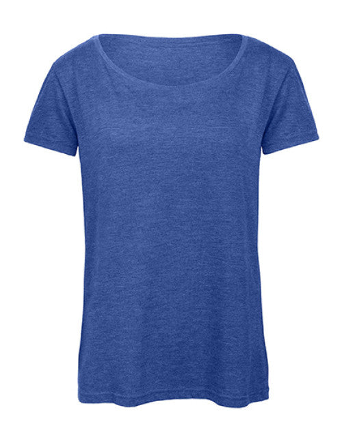 B&C BE INSPIRED - Women´s Triblend T-Shirt - Heather Royal Blue