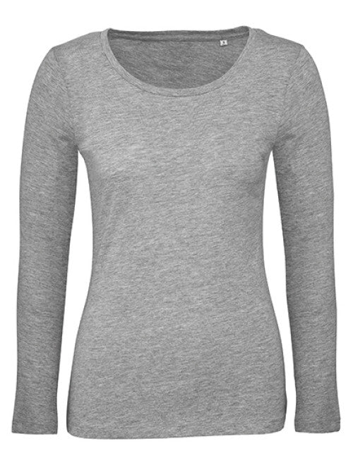 B&C BE INSPIRED - Inspire Long Sleeve T /Women_° - Sport Grey (Heather)