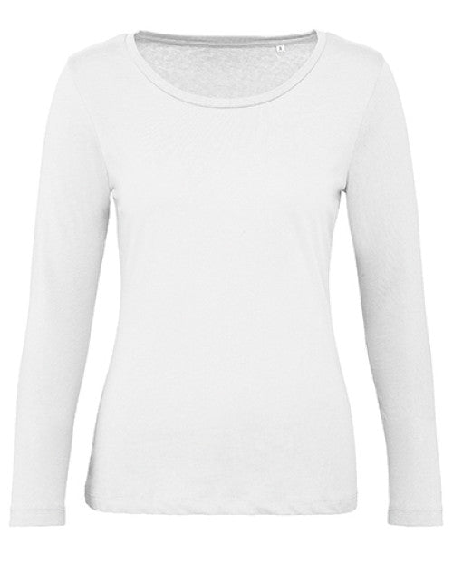B&C BE INSPIRED - Inspire Long Sleeve T /Women_° - White