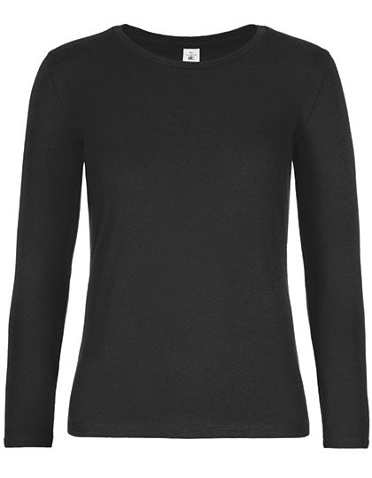 B&C - Lange Mouwen E190 Dames T-Shirt - Black