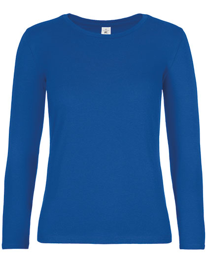 B&C - Lange Mouwen E190 Dames T-Shirt - Royal Blue