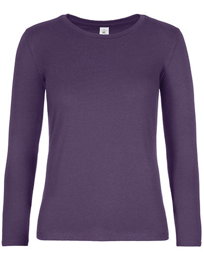 B&C - Lange Mouwen E190 Dames T-Shirt - Urban Purple
