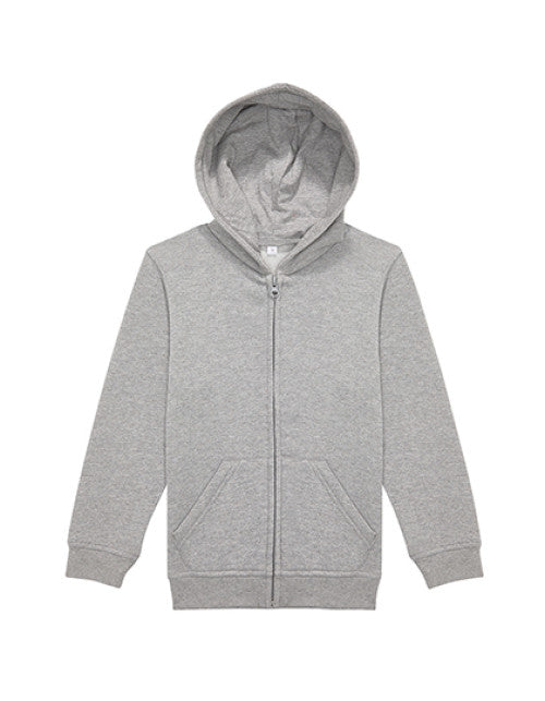 B&C BE INSPIRED - Kids ID.334 Zip Hood - Sport Grey (Heather)