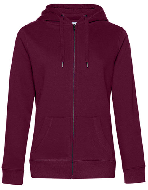 B&C BE INSPIRED - QUEEN Zipped Hood Jacket_° - Dark Cherry