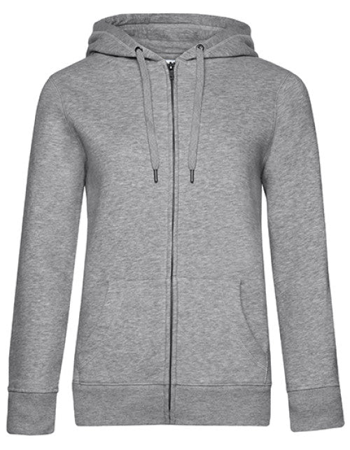B&C BE INSPIRED - QUEEN Zipped Hood Jacket_° - Heather Grey