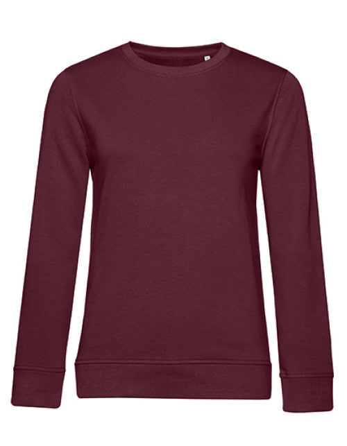 B&C - Inspire Crew Neck Sweatshirt Dames - Burgundy